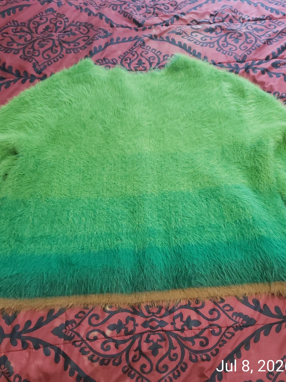 WNTD Apparel Fuzzy Green Cardigan